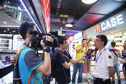 Shenzhen Satellite TV interview with VR CASE team first scene