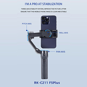 RK-C211 F5 plus Foldable 3-Axis Head